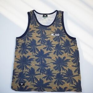 LRG Blue and Tan Graphic Tank